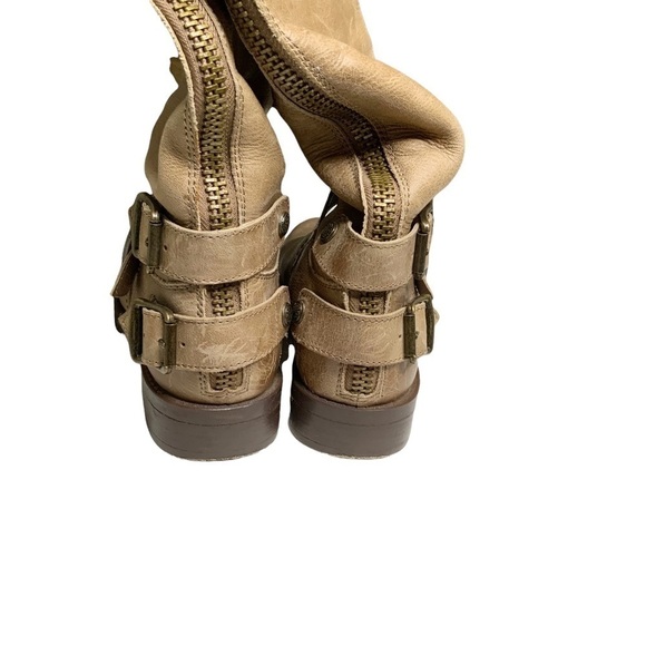 𝅺ARTURO Chiang  brown riding boots with buckled adornment. Size 6.5 - Picture 5 of 8